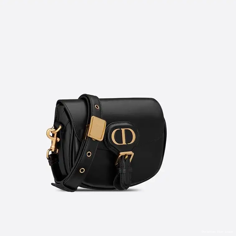Cheap Dior Box Bag Bobby Small Black Calfskin 0504 Luxury